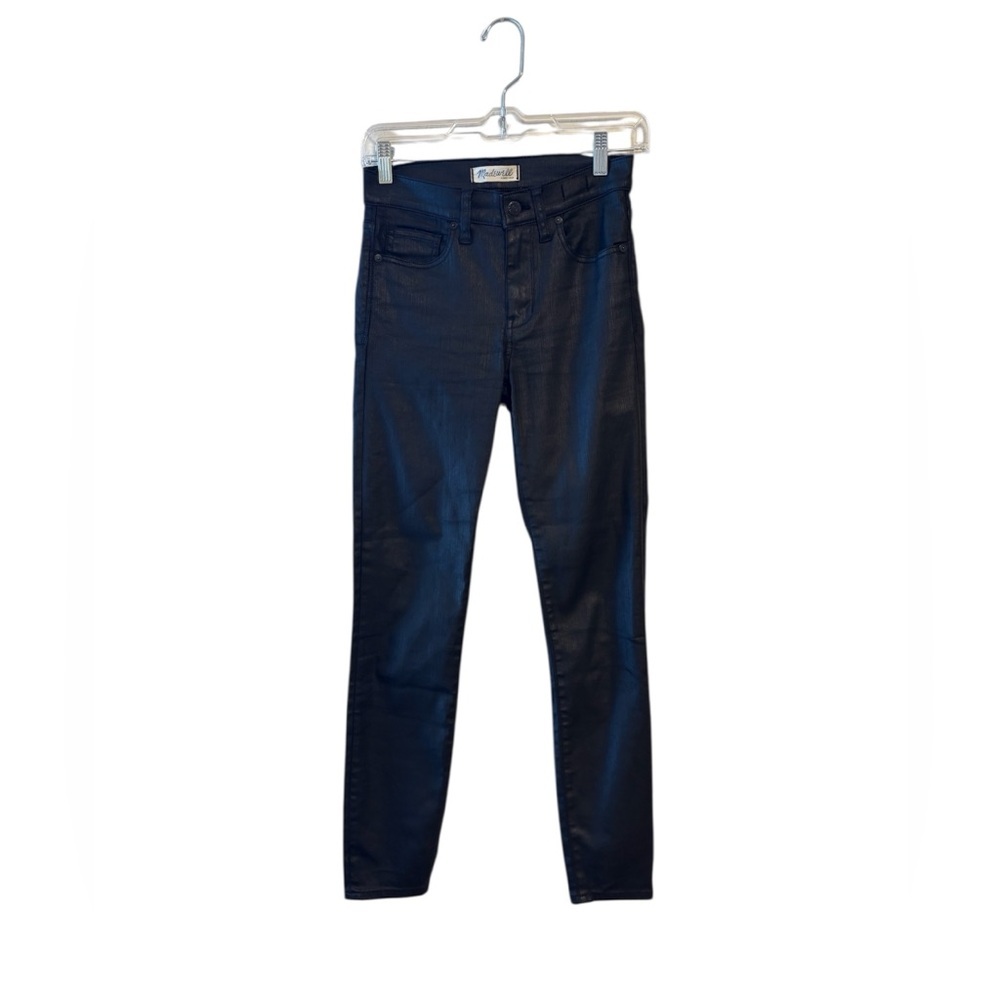 Madewell High-Riser Skinny Coated Jeans Black Size 25 - Picture 4 of 9